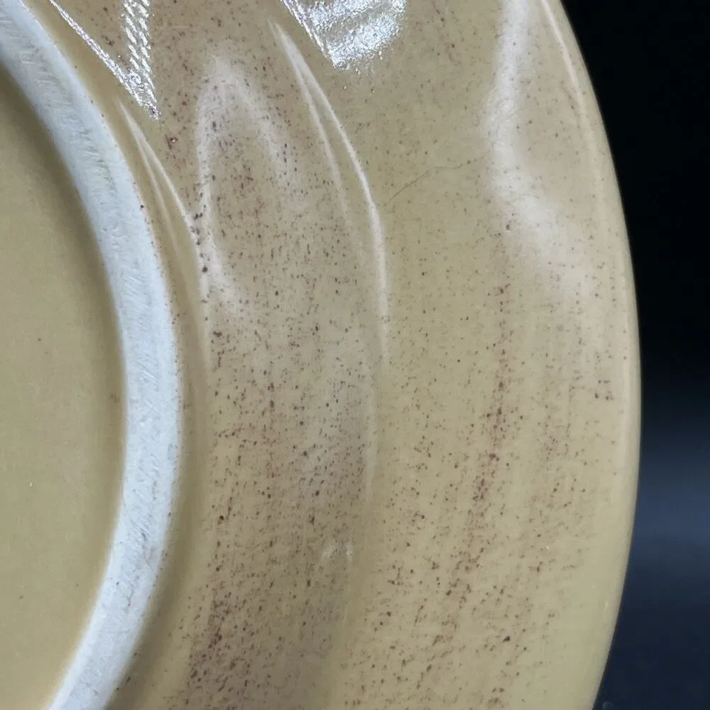 Signature Sorrento Wheat Stoneware Salad Plate Beige/Harvest Yellow 8 1/4”